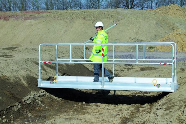 trench crossing footbridge
