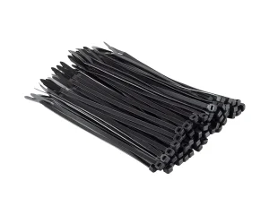 cable ties - black plastic strap connector for ground protection mats