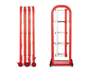 extendable diamond barrier hd heavy duty traffic management site demarcation side front view