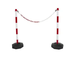 post and chain traffic management barrier fencing main