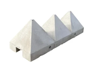 pyramid vehicle restraint barrier concrete traffic management construction site