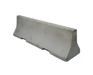 tall concrete barriers traffic management construction site