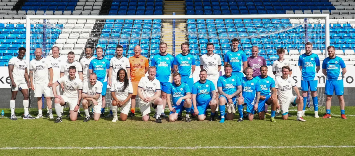 Peterborough United sponsors team for football match
