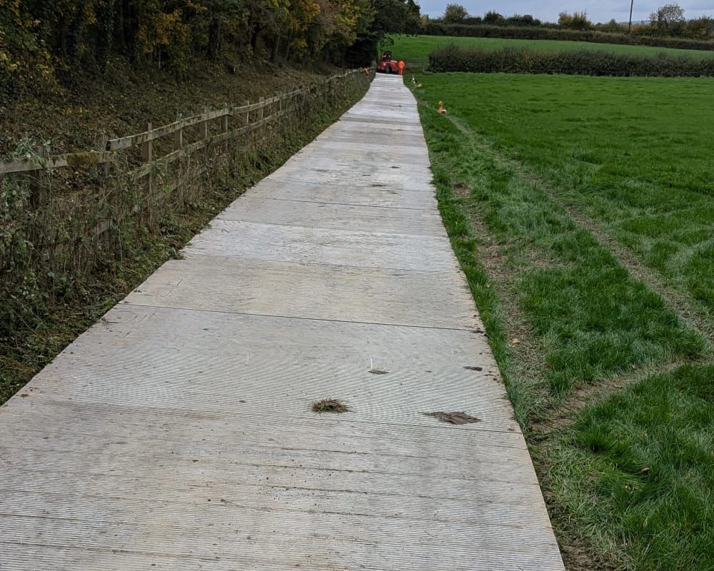 Aluminium trackway panels - Ground Protection