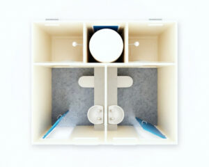 Deluxe Shower & Toilet - Sanitation Unit