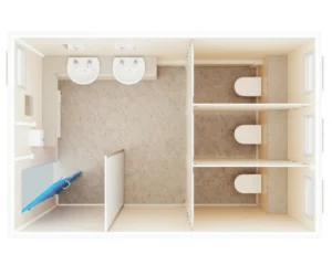 Deluxe toilet block - Sanitation station