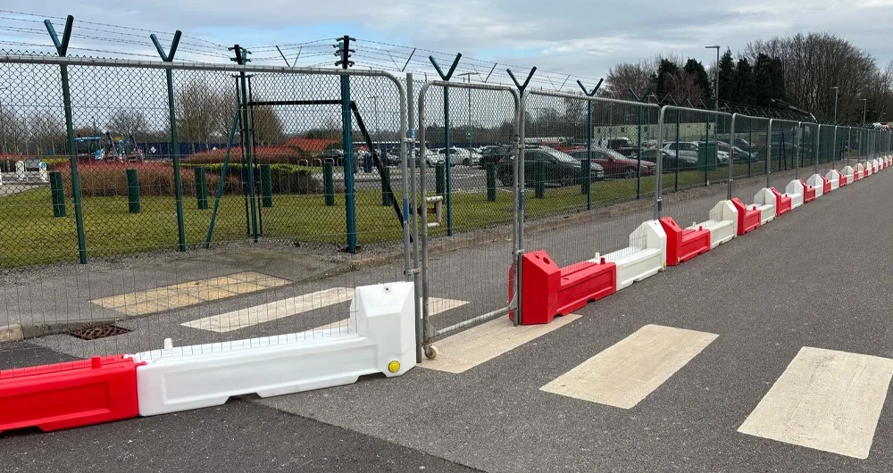 Elite slotblock barriers - Site security anchor