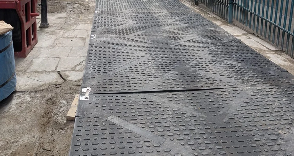 K-Mats london site - Construction project trackway