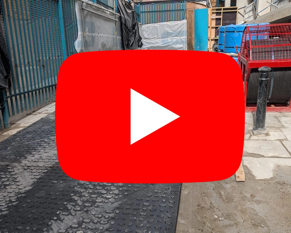 K-Mats london site - Construction project trackway route